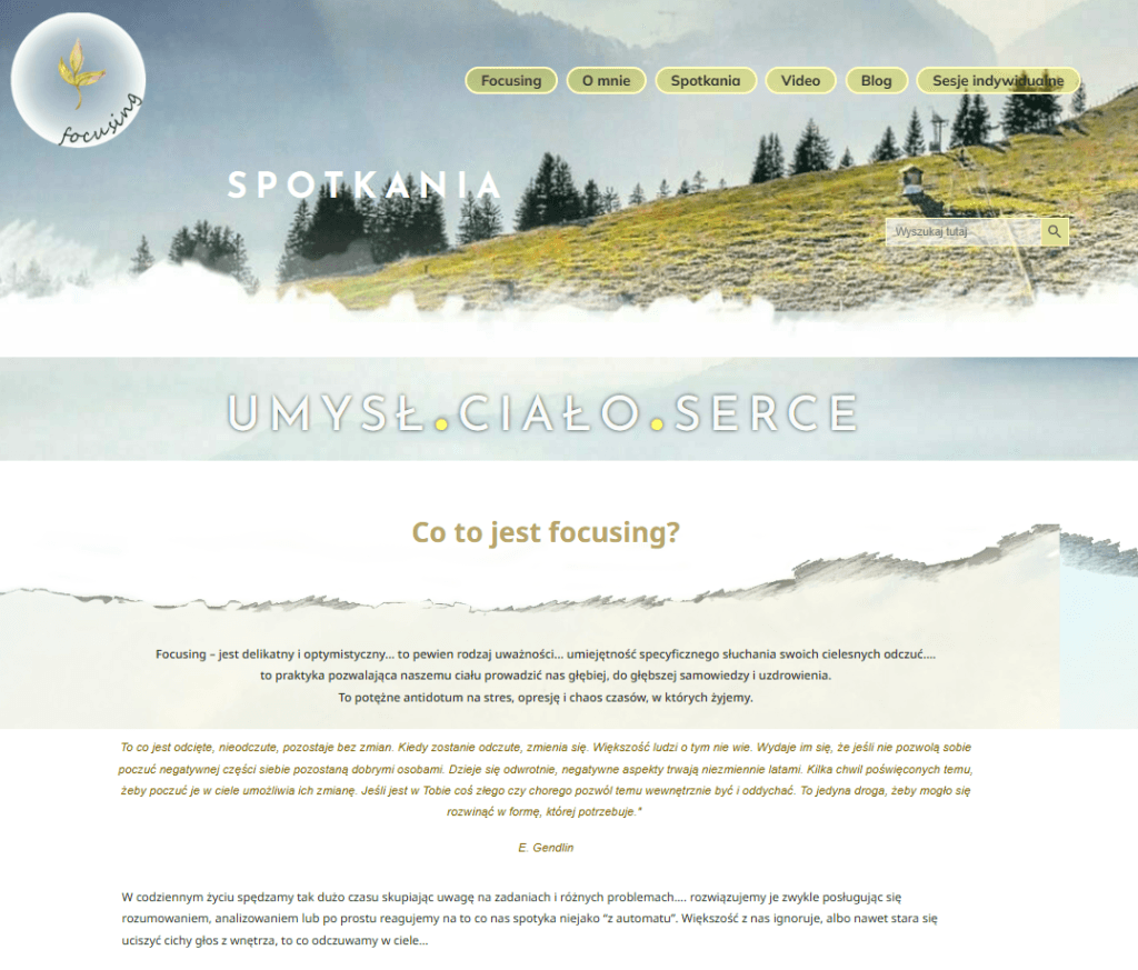 Strony internetowe Krosno - focusing